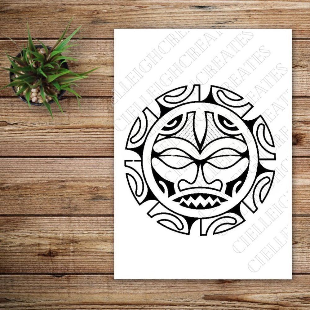 *2 for $20* Tribal Mask Vinyl Decal Sticker Handcrafted